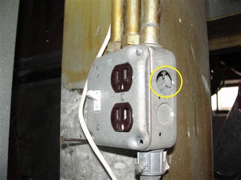 metal outlet box how to knockout hole|electrical box knockout removal instructions.